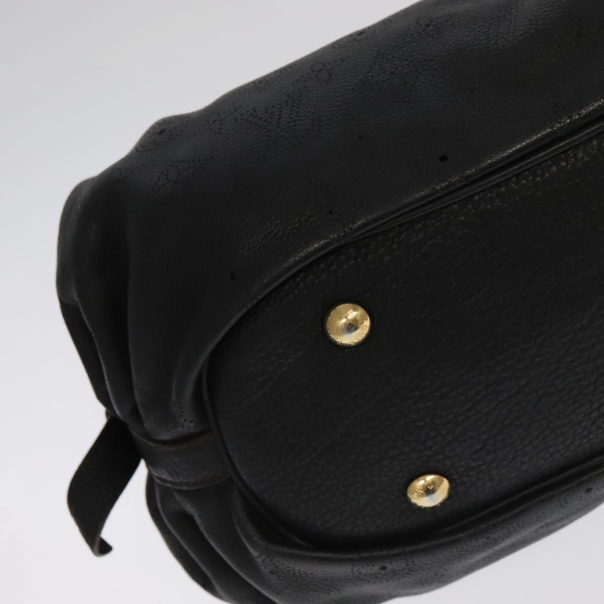 LOUIS VUITTON Monogram Mahina XS Shoulder Bag Black M95660 LV 104802