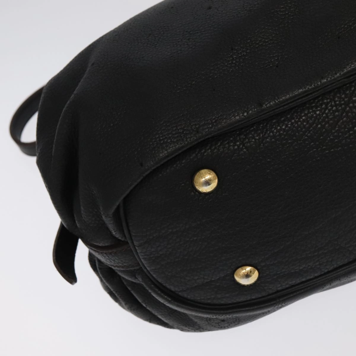 LOUIS VUITTON Monogram Mahina XS Shoulder Bag Black M95660 LV 104802