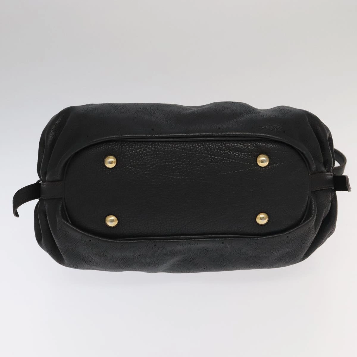 LOUIS VUITTON Monogram Mahina XS Shoulder Bag Black M95660 LV 104802