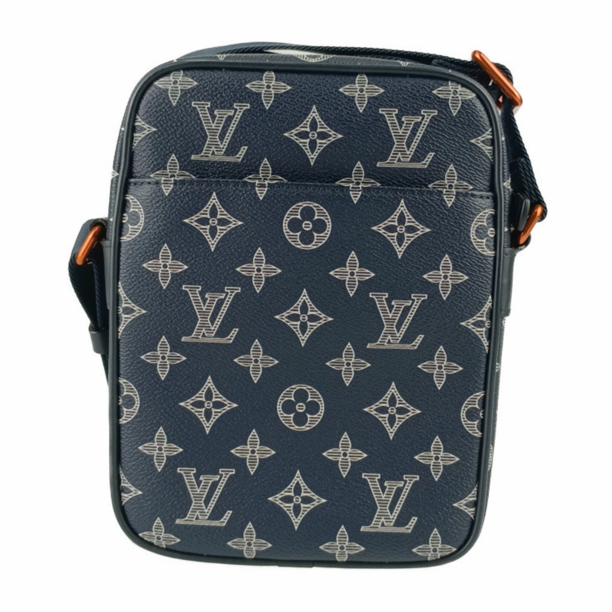 Louis Vuitton Monogram Navy Monogram Leather Pochette Shoulder Bag (Pre-Owned)