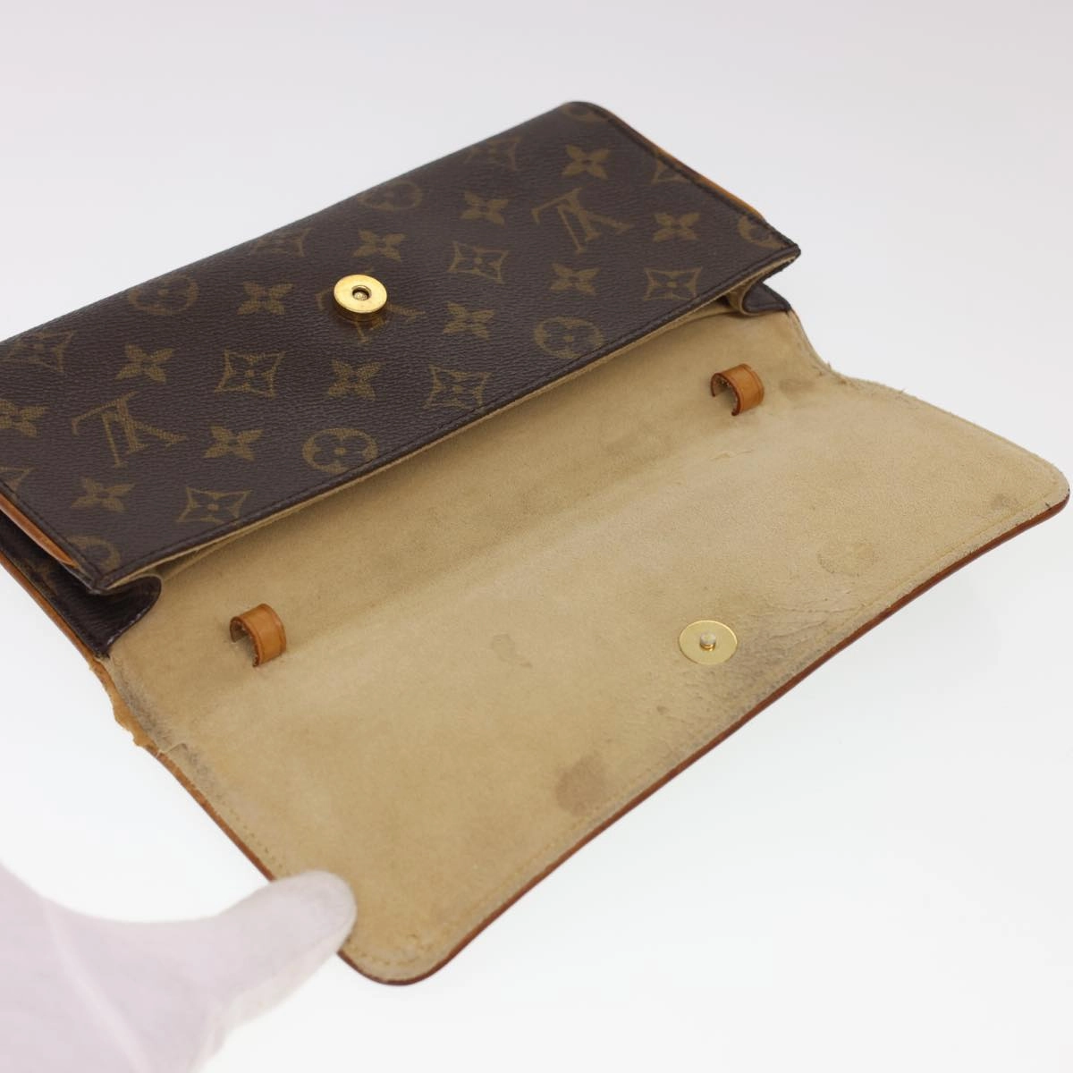 LOUIS VUITTON Monogram Pochette Twin GM Shoulder Bag M51852 LV rd4742