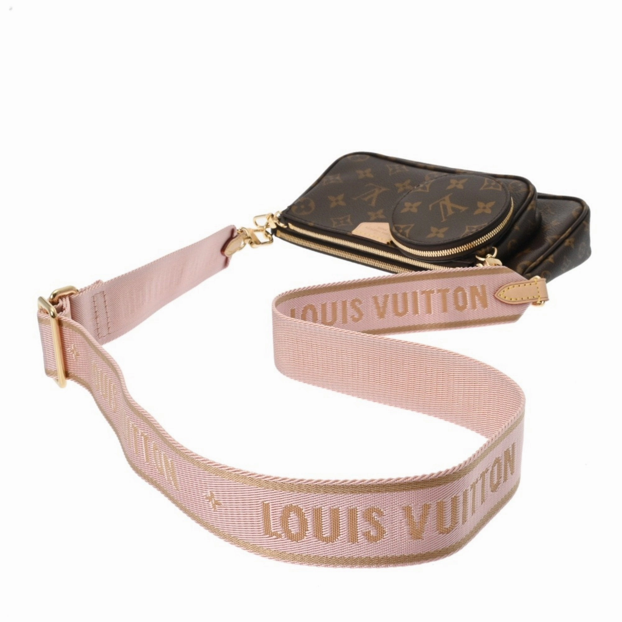 Louis Vuitton Monogram Rose Clair Monogram Pouch Shoulder Bag (Pre-Owned)