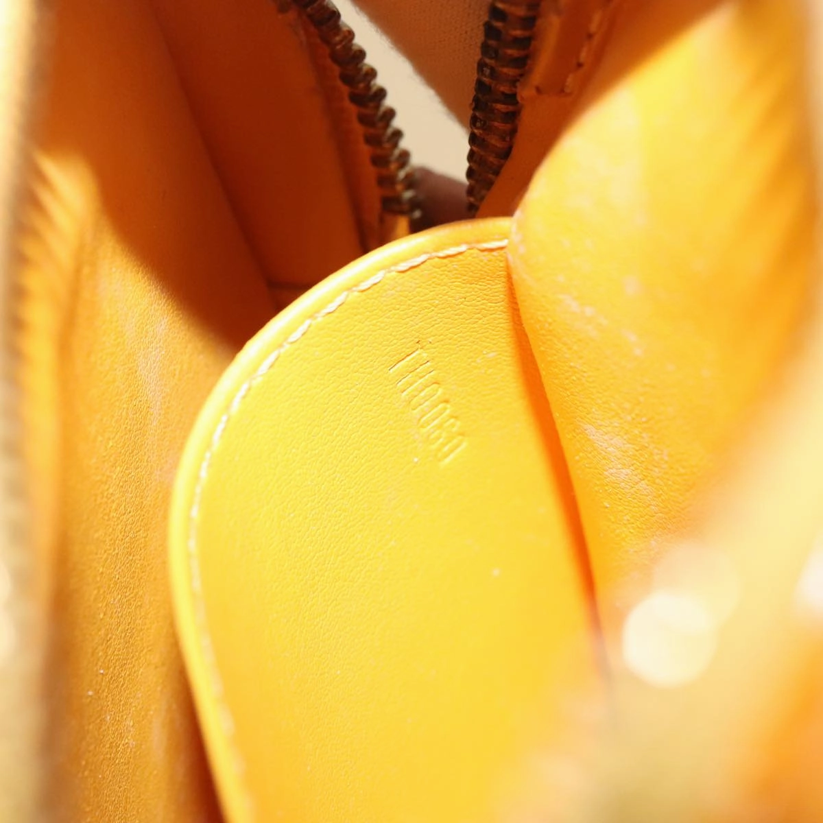 LOUIS VUITTON Monogram Vernis Christie PM Shoulder Bag Yellow M91110 105496