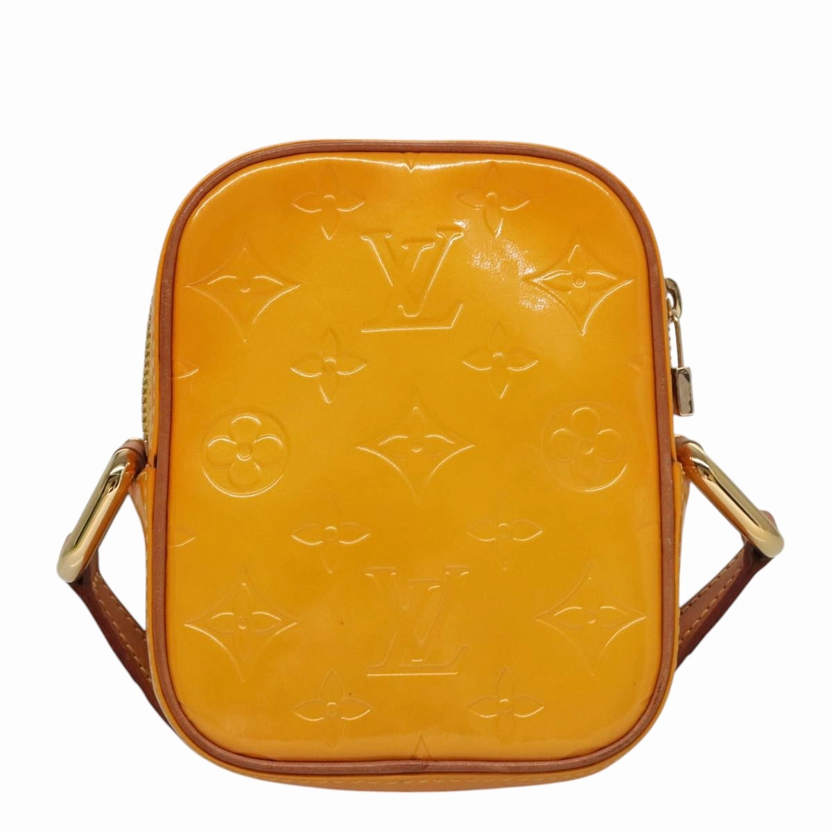LOUIS VUITTON Monogram Vernis Christie PM Shoulder Bag Yellow M91110 105496