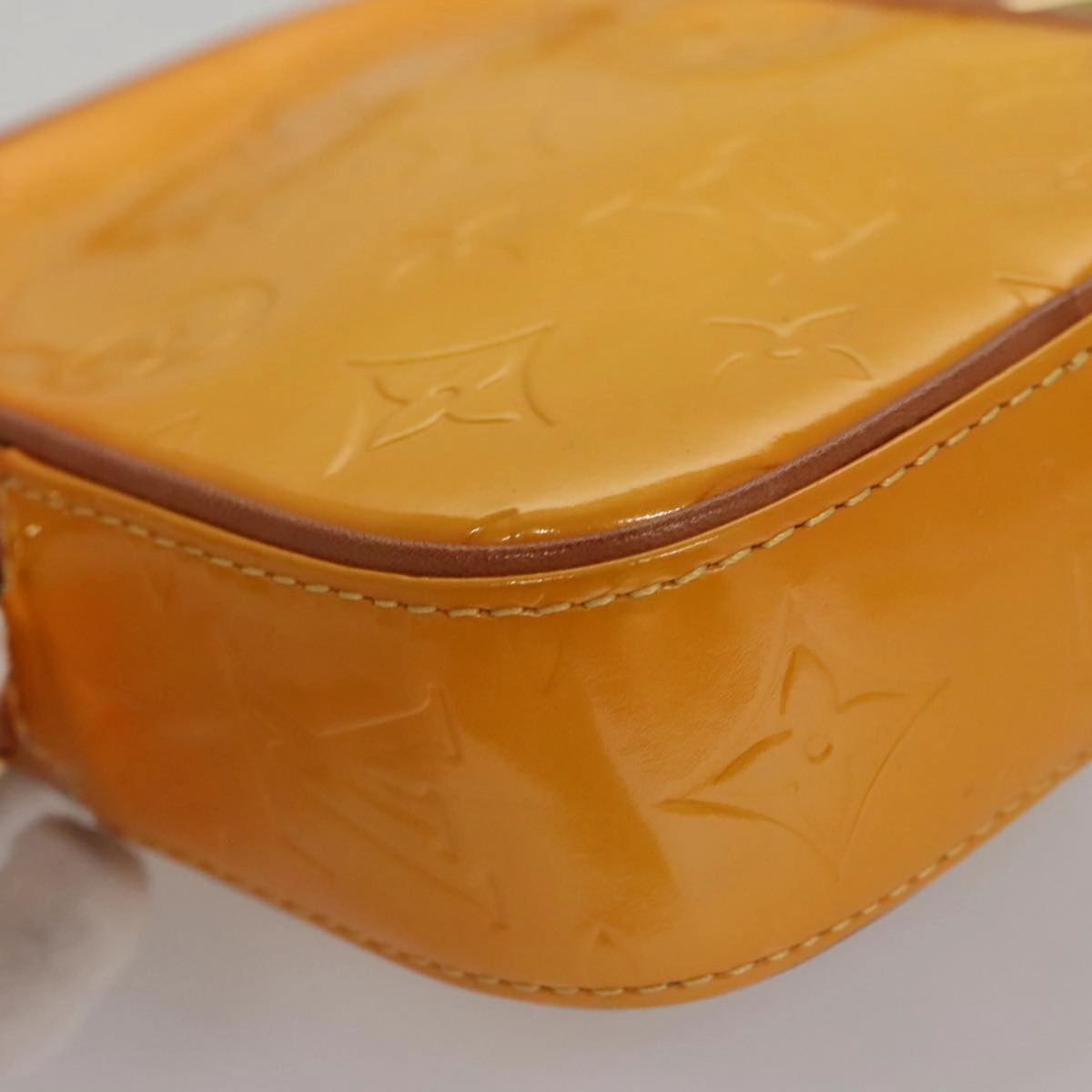 LOUIS VUITTON Monogram Vernis Christie PM Shoulder Bag Yellow M91110 105496