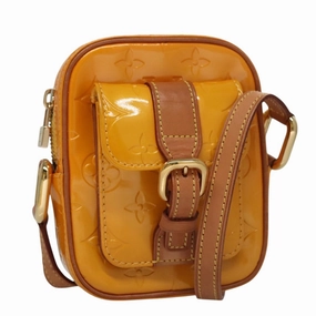 LOUIS VUITTON Monogram Vernis Christie PM Shoulder Bag Yellow M91110 105496