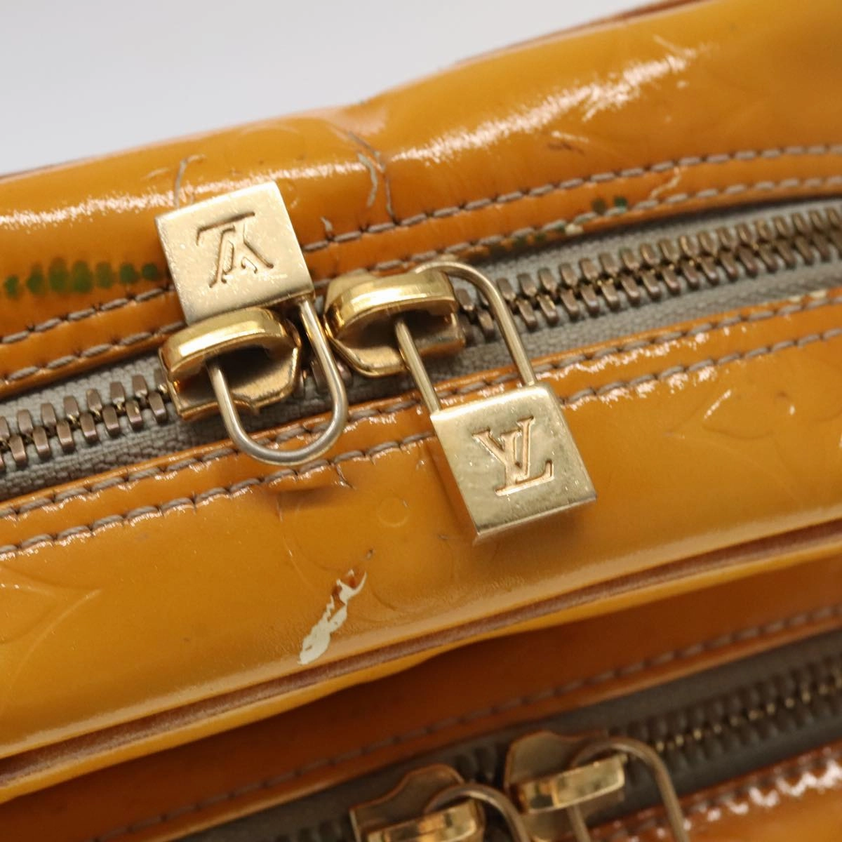 LOUIS VUITTON Monogram Vernis Wooster Shoulder Bag Gris M91036 LV 94270