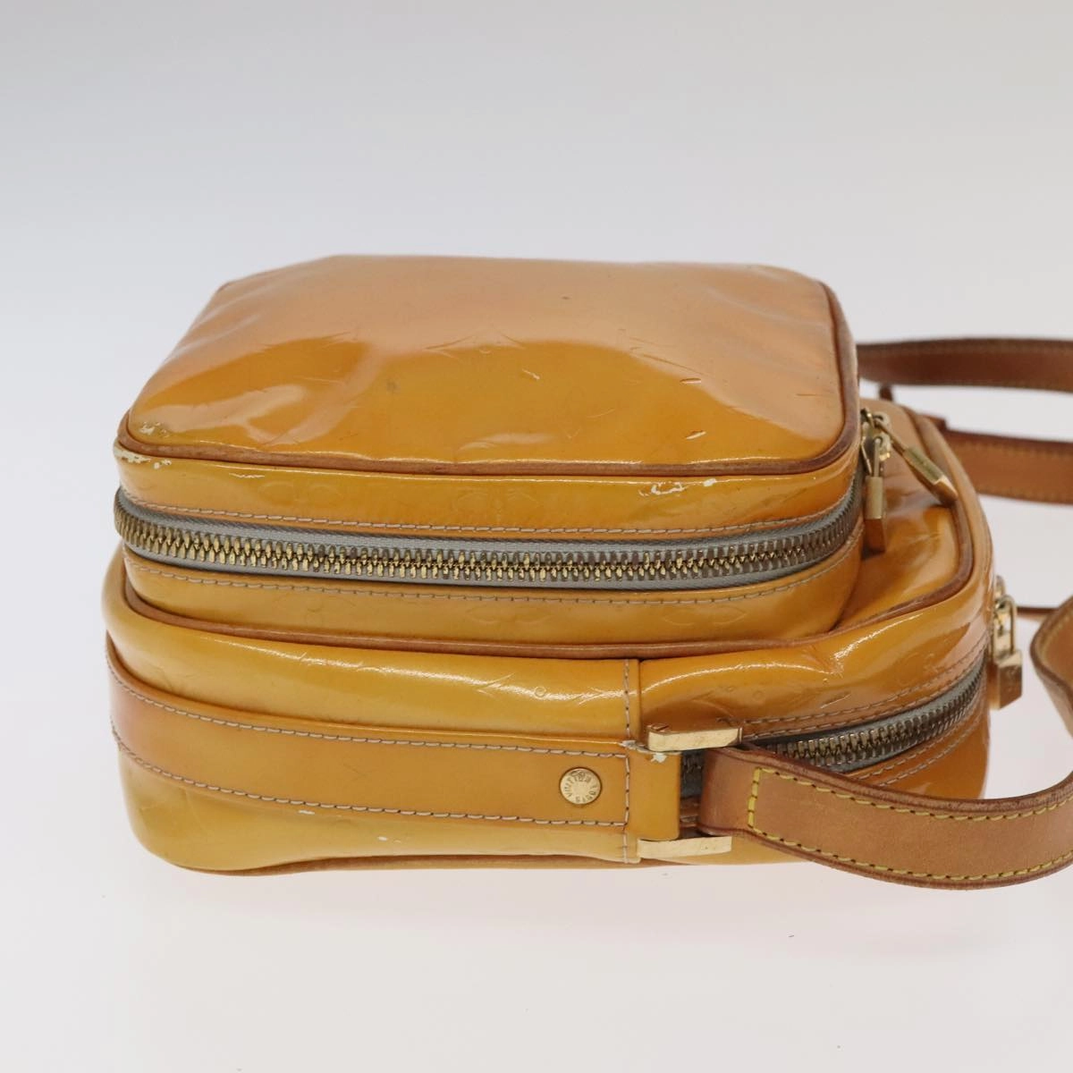 LOUIS VUITTON Monogram Vernis Wooster Shoulder Bag Gris M91036 LV 94270