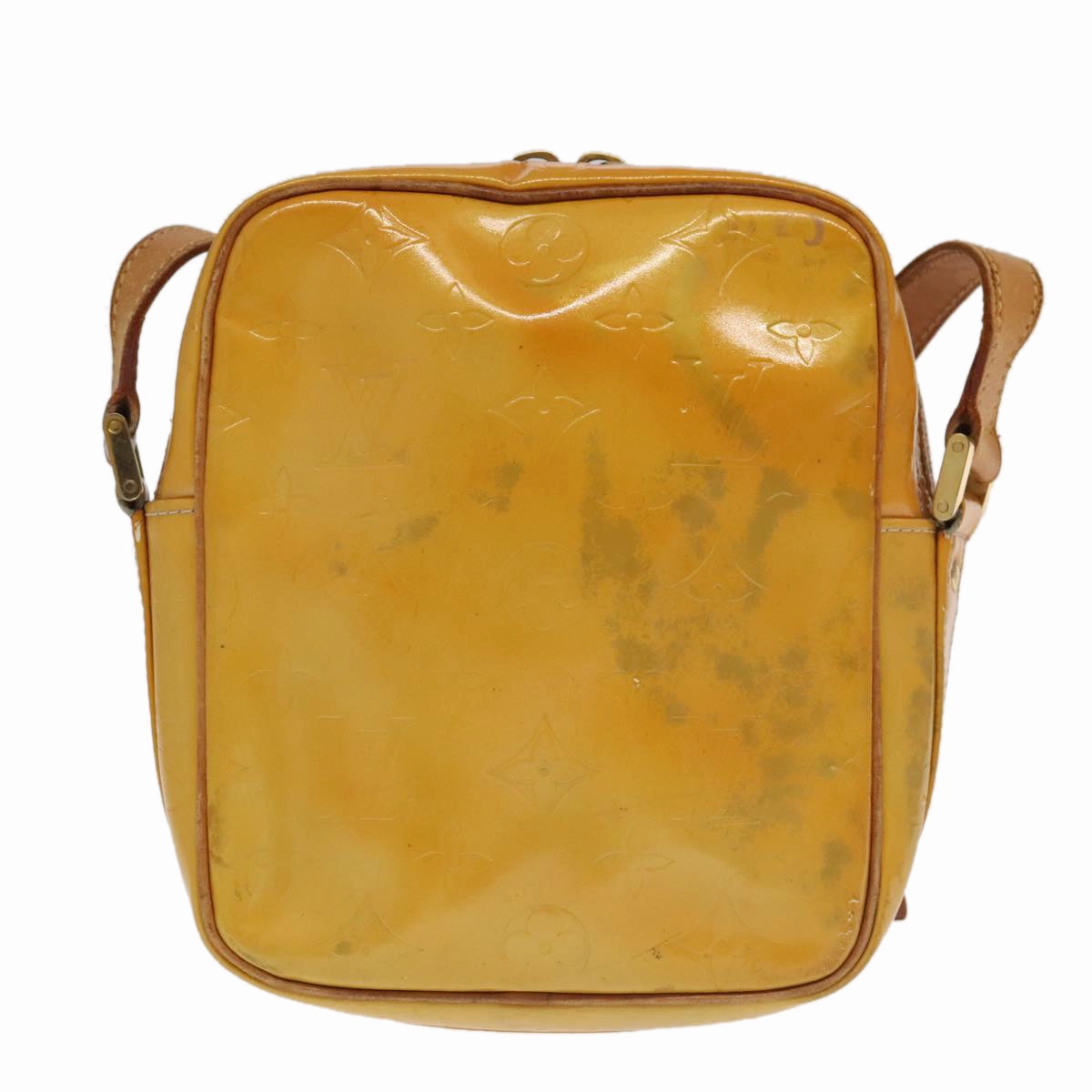 LOUIS VUITTON Monogram Vernis Wooster Shoulder Bag Gris M91036 LV 94270