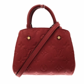 Louis Vuitton Montaigne  Leather Shoulder Bag ()