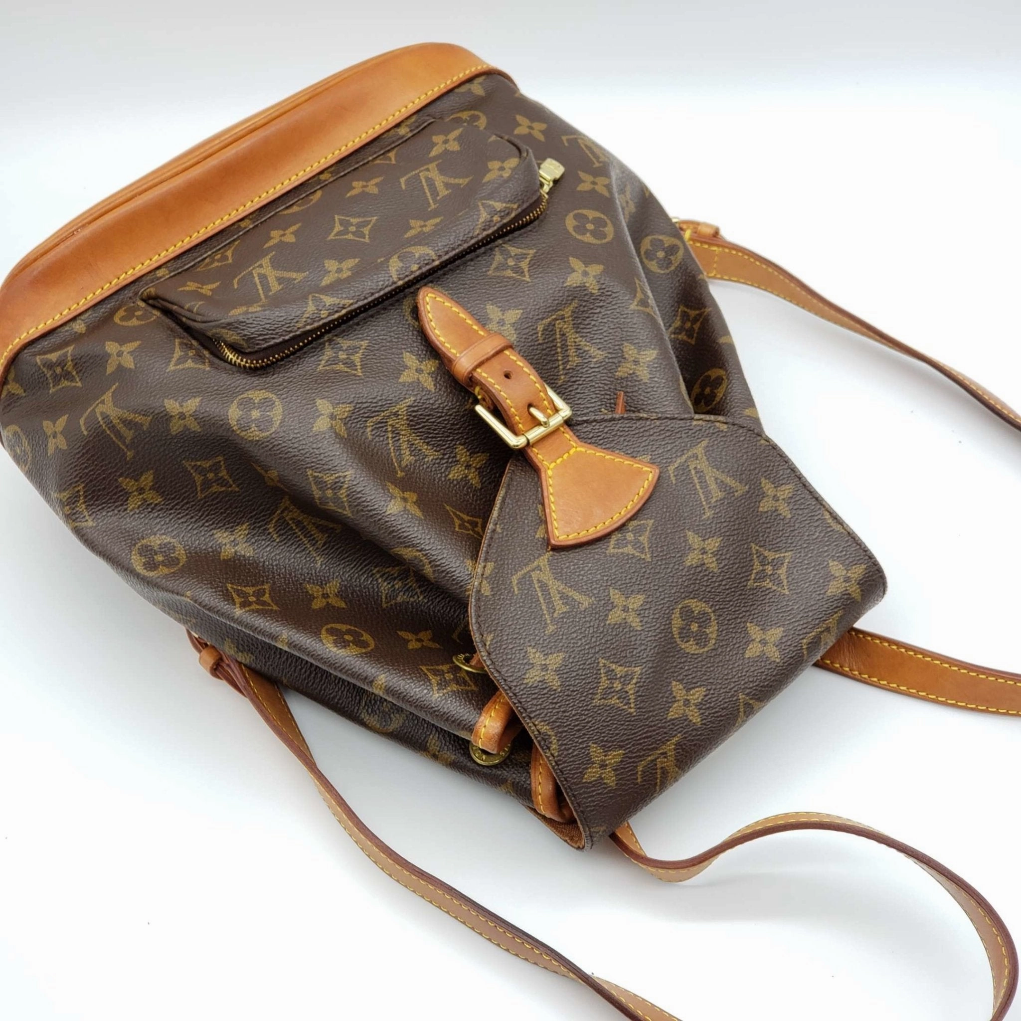Louis Vuitton Montsouris MM Browns Monogram Backpack
