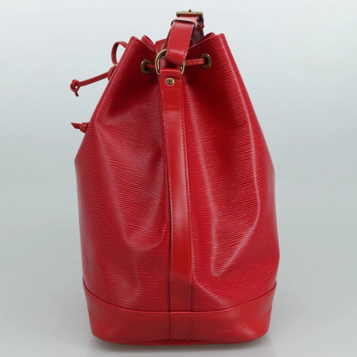 Louis Vuitton Noe Red Leather Shoulder Bag