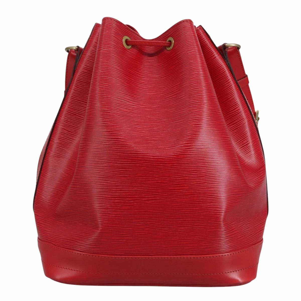 Louis Vuitton Noe Red Leather Shoulder Bag