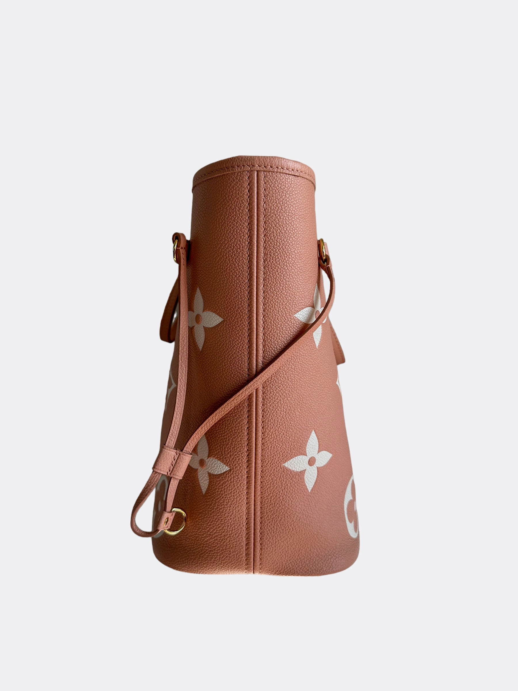 Louis Vuitton Pink & White Monogram Empreinte Neverfull MM
