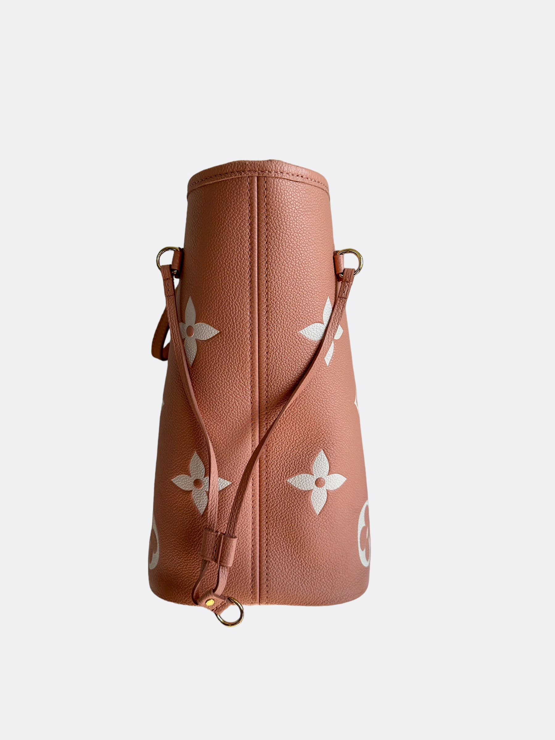 Louis Vuitton Pink & White Monogram Empreinte Neverfull MM