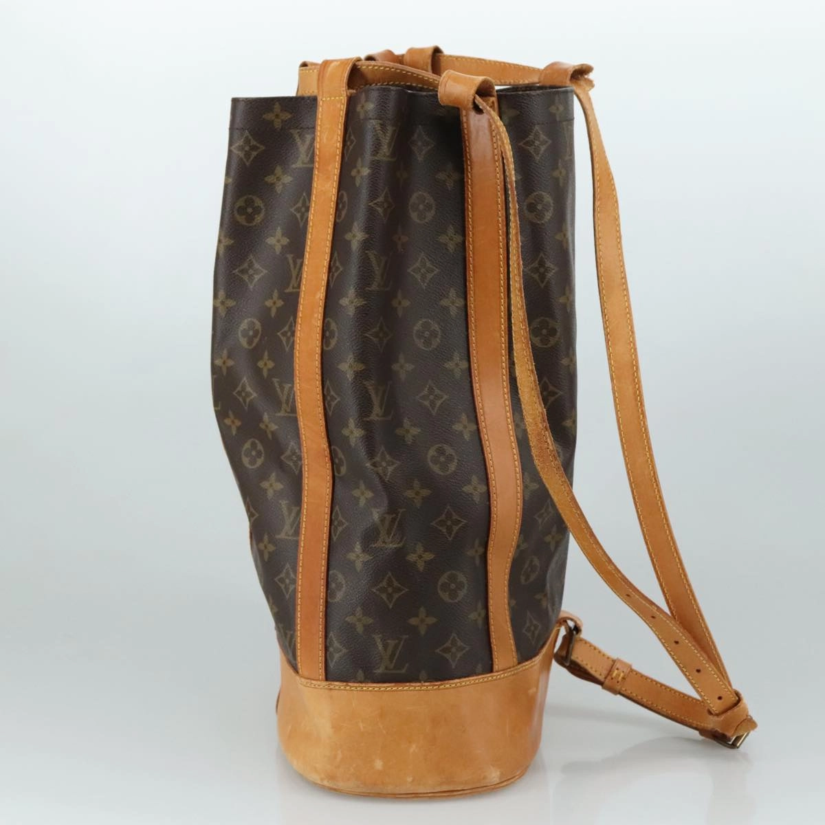 Louis Vuitton Randonne Brown Canvas Shoulder Bag
