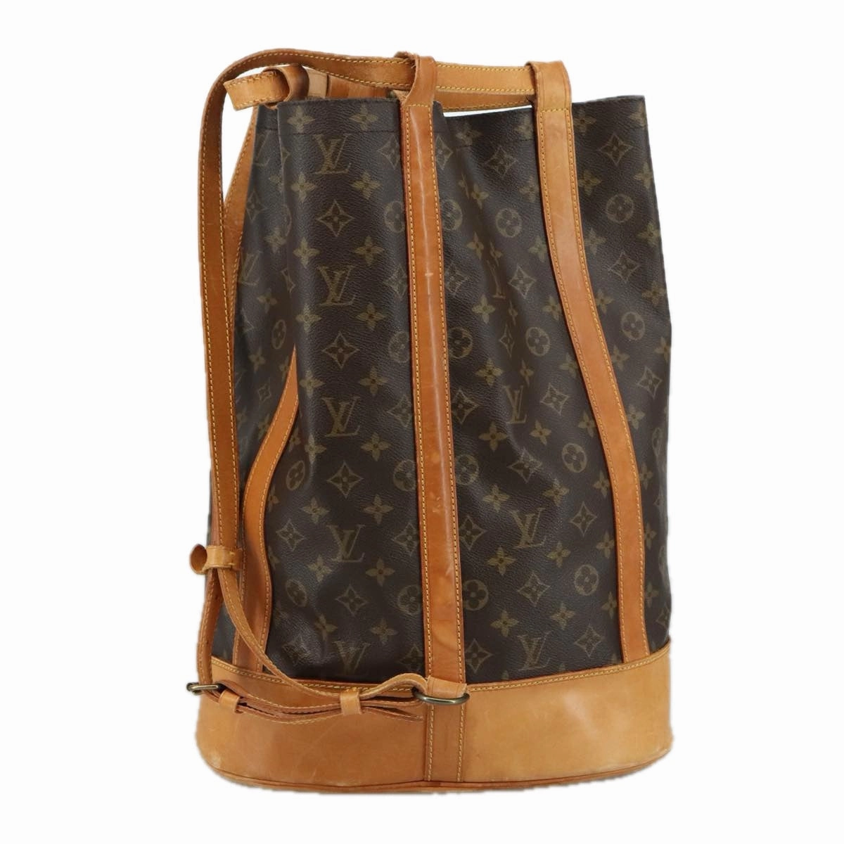 Louis Vuitton Randonne Brown Canvas Shoulder Bag