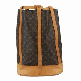 Louis Vuitton Randonne Brown Canvas Shoulder Bag