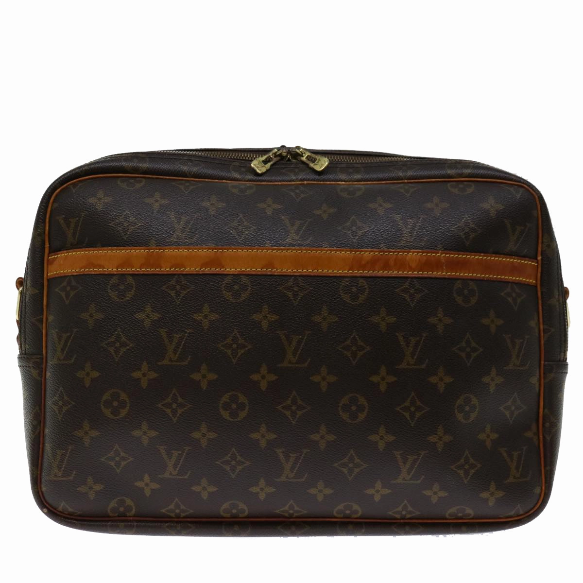Louis Vuitton Reporter Brown Canvas Shoulder Bag
