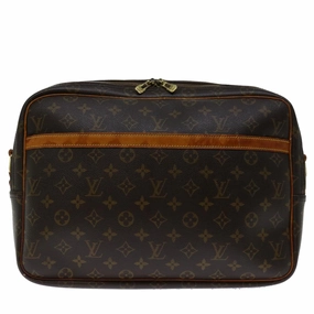 Louis Vuitton Reporter Brown Canvas Shoulder Bag