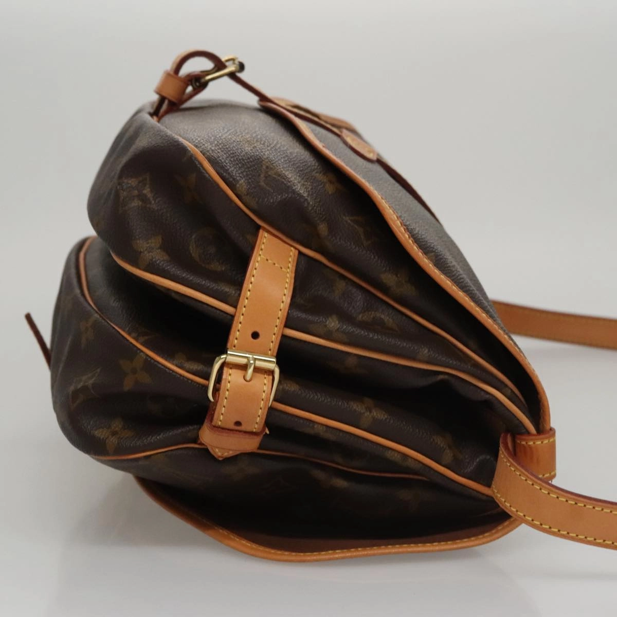 Louis Vuitton Saumur Brown Canvas Shoulder Bag