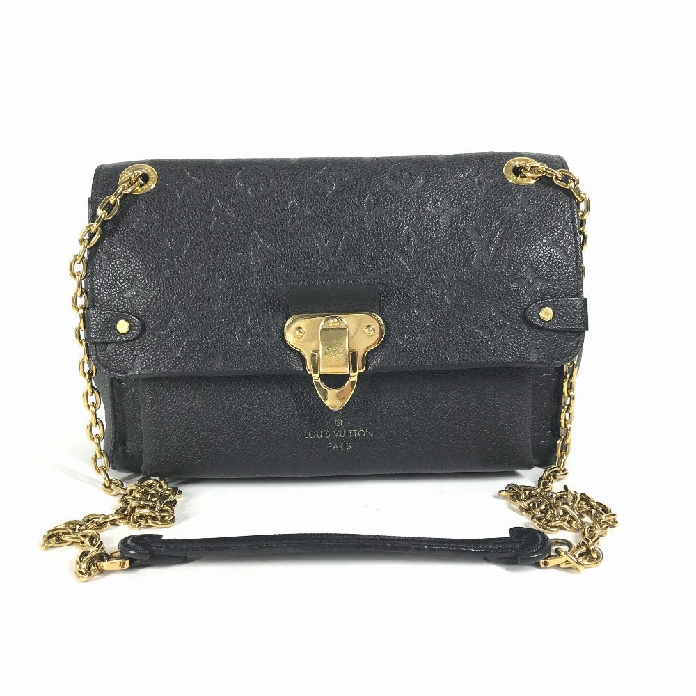 LOUIS VUITTON Shoulder Bag M44151 Monogram Ann Platt Leather black Monogram Ann Platt Vavan PM Women