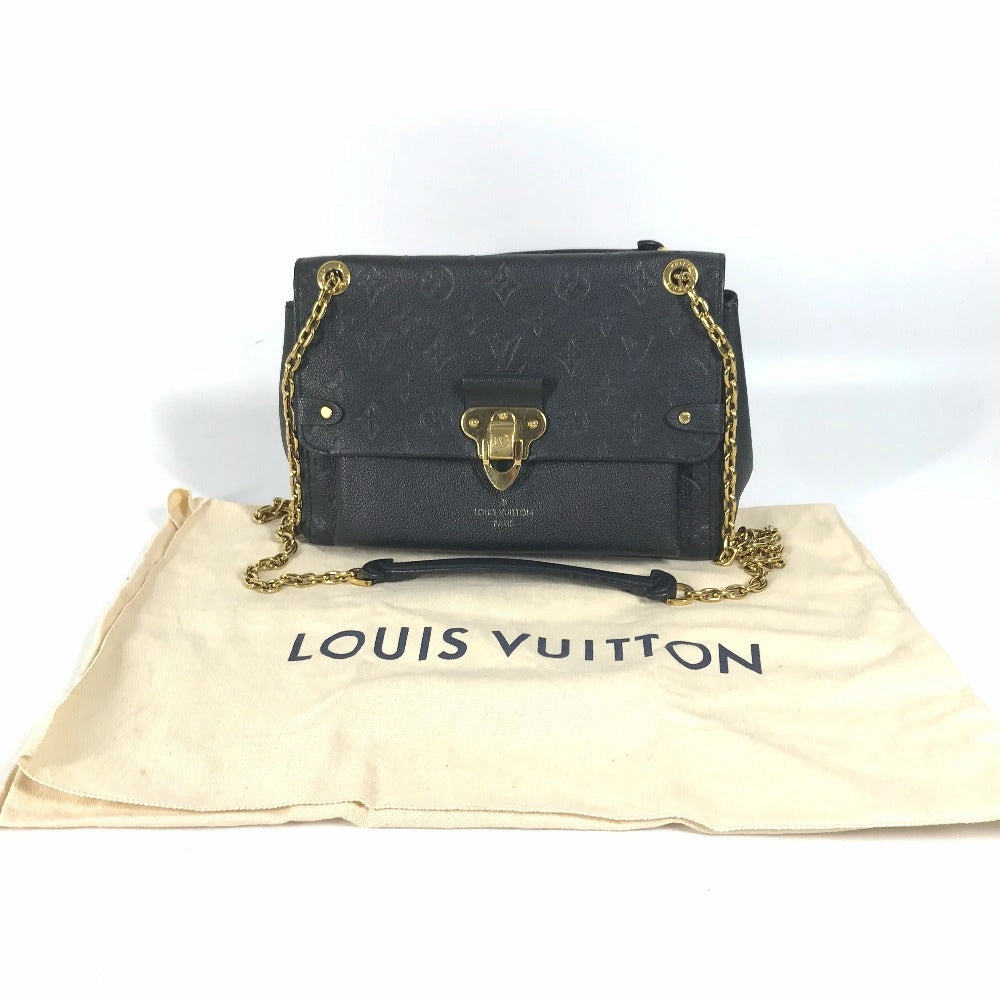 LOUIS VUITTON Shoulder Bag M44151 Monogram Ann Platt Leather black Monogram Ann Platt Vavan PM Women