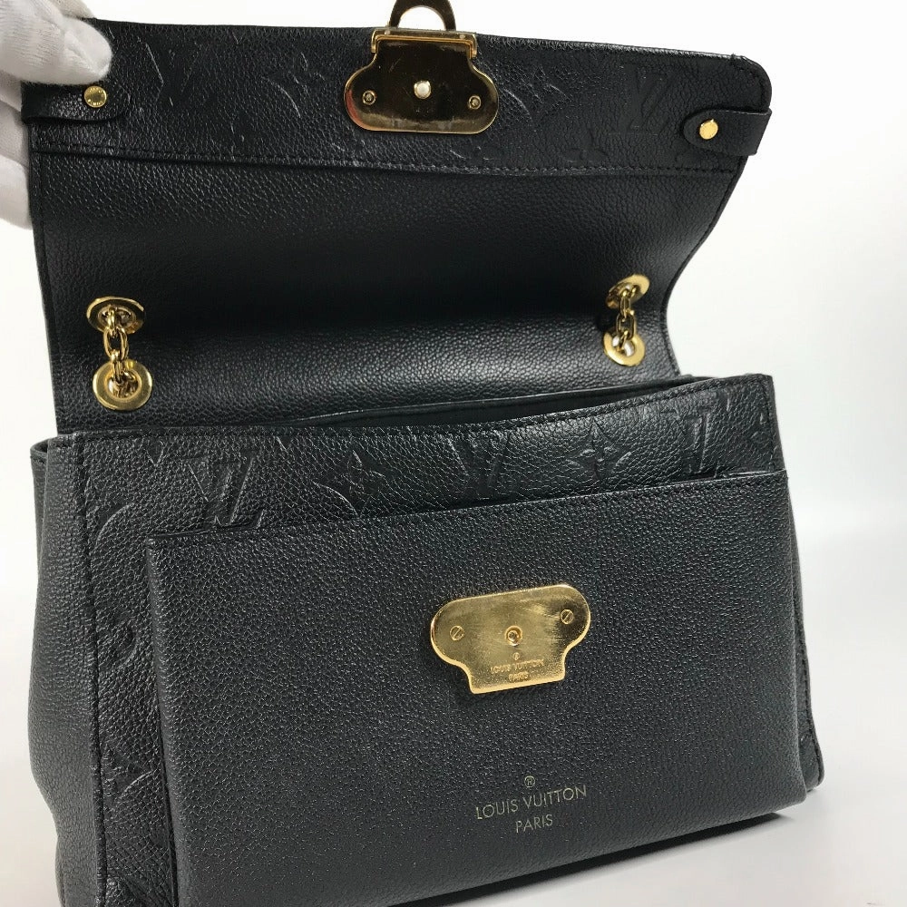 LOUIS VUITTON Shoulder Bag M44151 Monogram Ann Platt Leather black Monogram Ann Platt Vavan PM Women