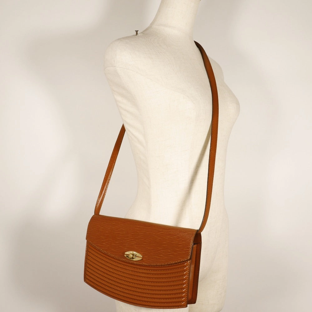 LOUIS VUITTON Shoulder Bag M52563 Epi Leather Brown 2-way clutch Prebourg Women