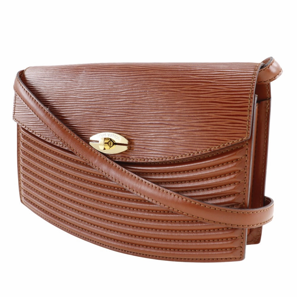 LOUIS VUITTON Shoulder Bag M52563 Epi Leather Brown 2-way clutch Prebourg Women