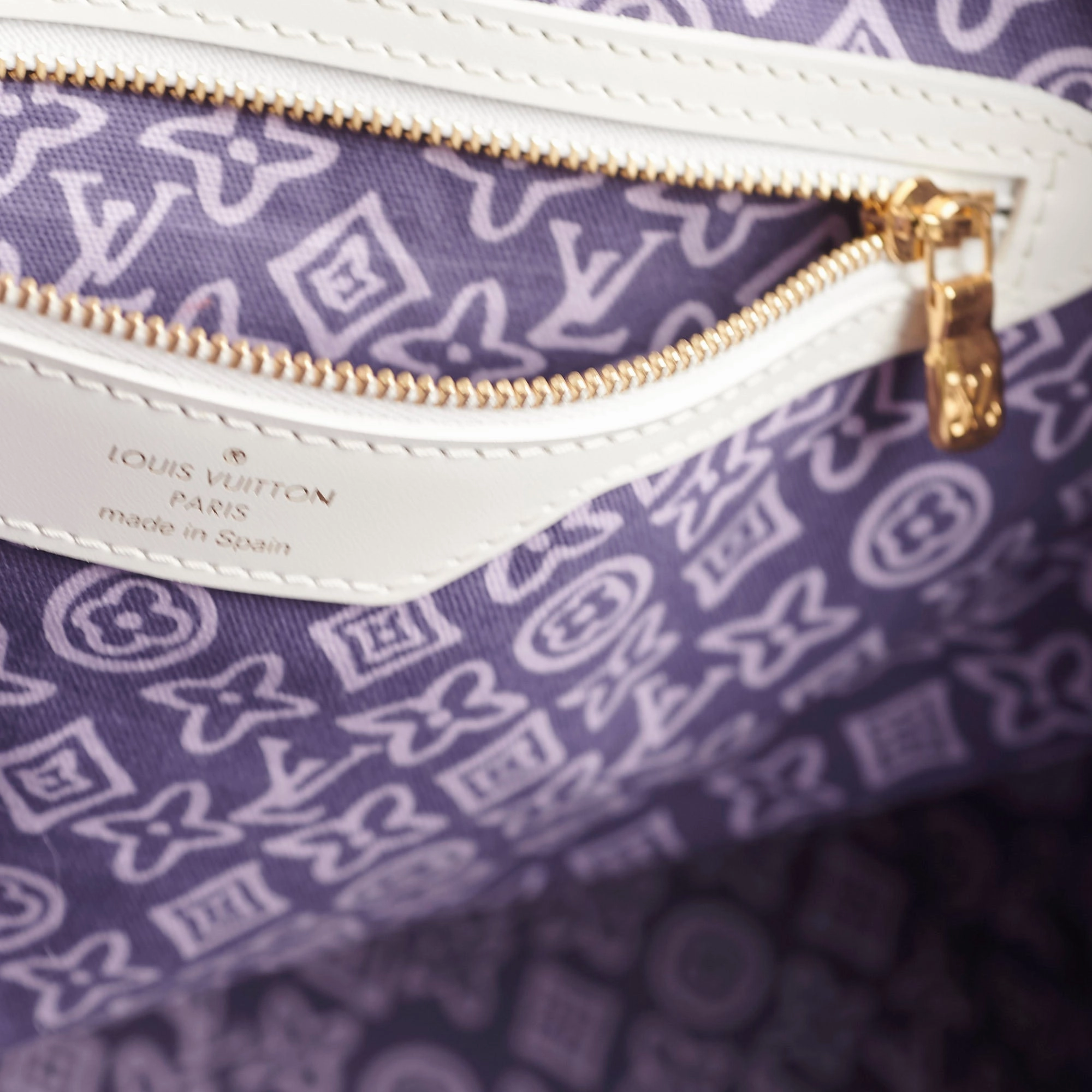 Louis Vuitton Tahitienne Cabas Purple Monogram Tote