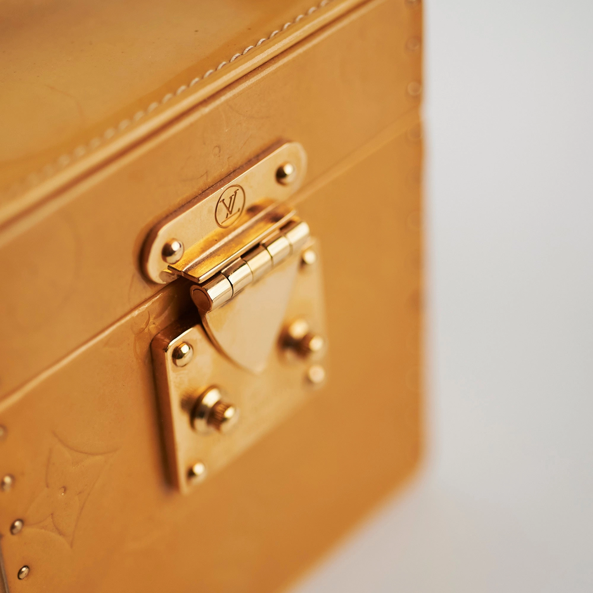 Louis Vuitton Vernis Patent Box Yellow