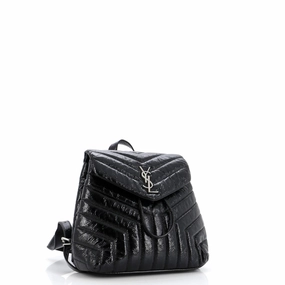 LouLou Backpack Matelasse Chevron Patent Small