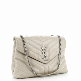 Loulou Shoulder Bag Matelasse Chevron Leather Medium