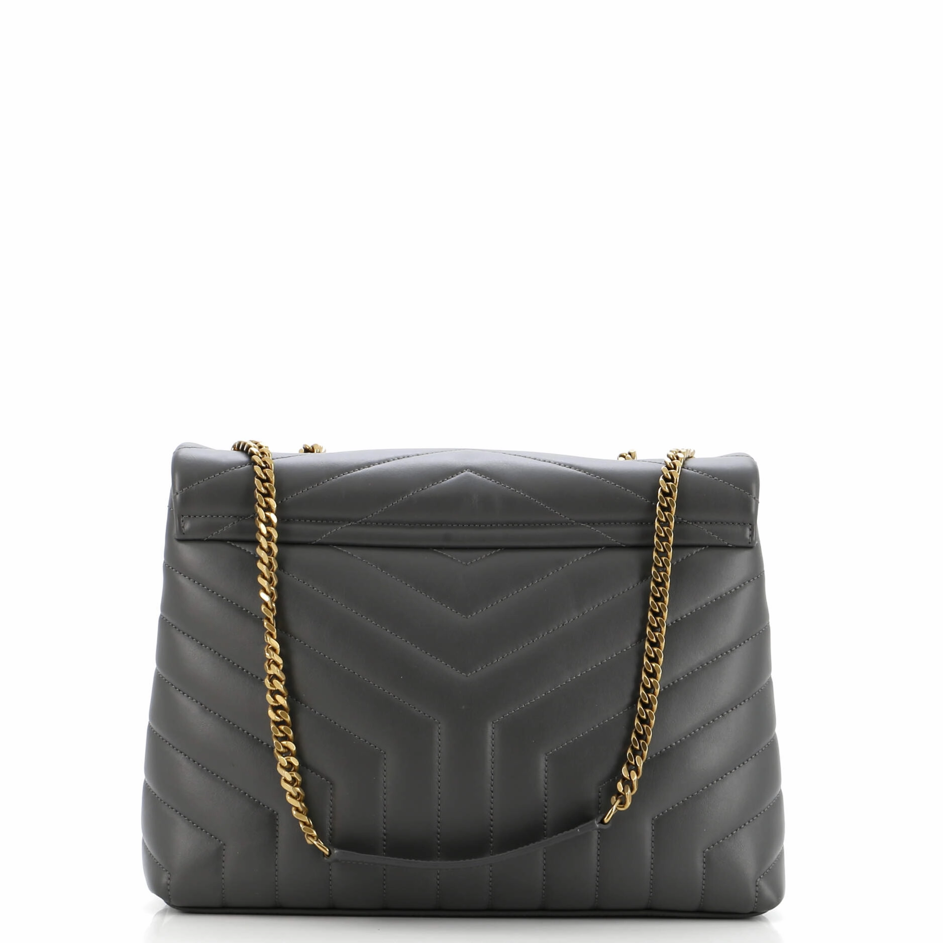 Loulou Shoulder Bag Matelasse Chevron Leather Medium