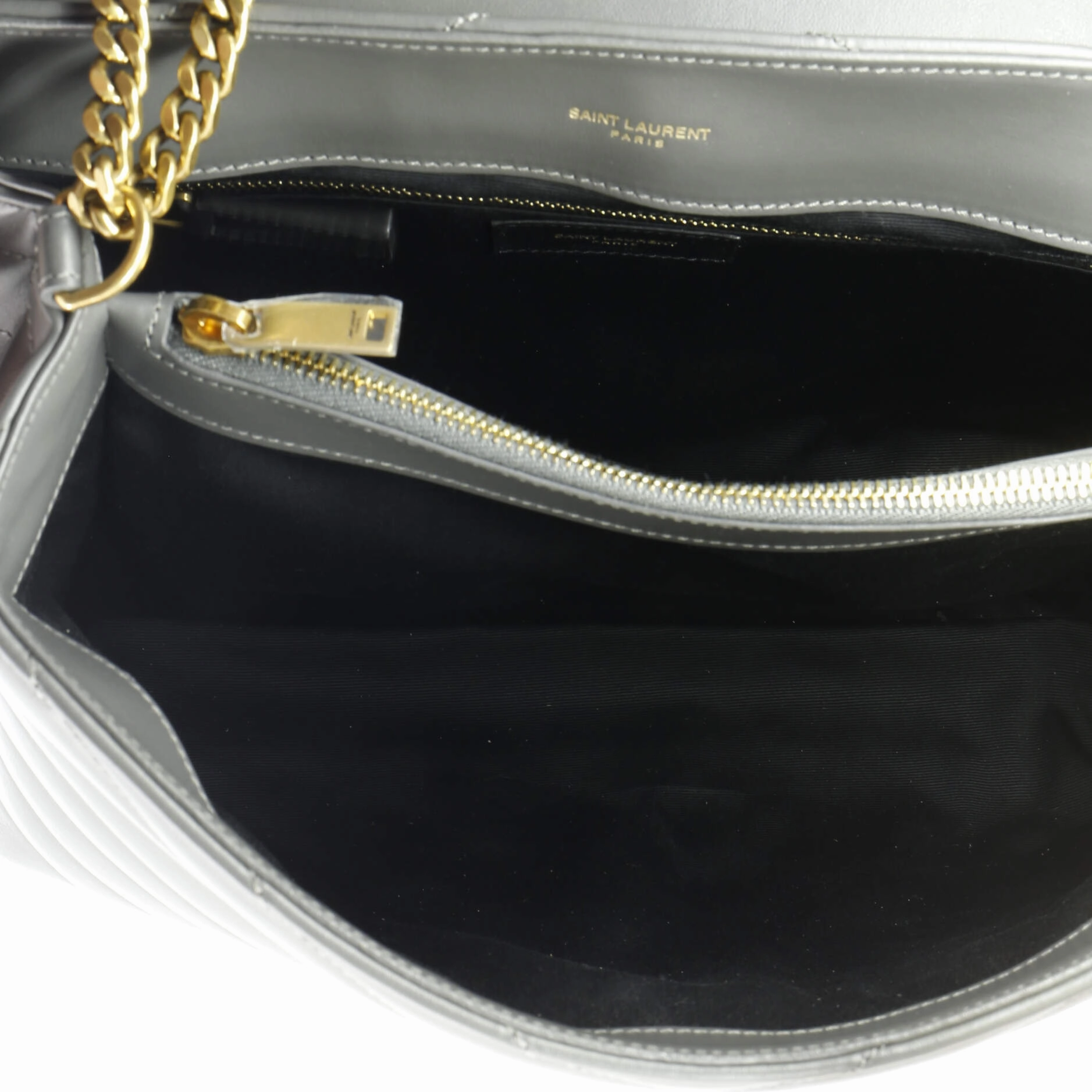 Loulou Shoulder Bag Matelasse Chevron Leather Medium
