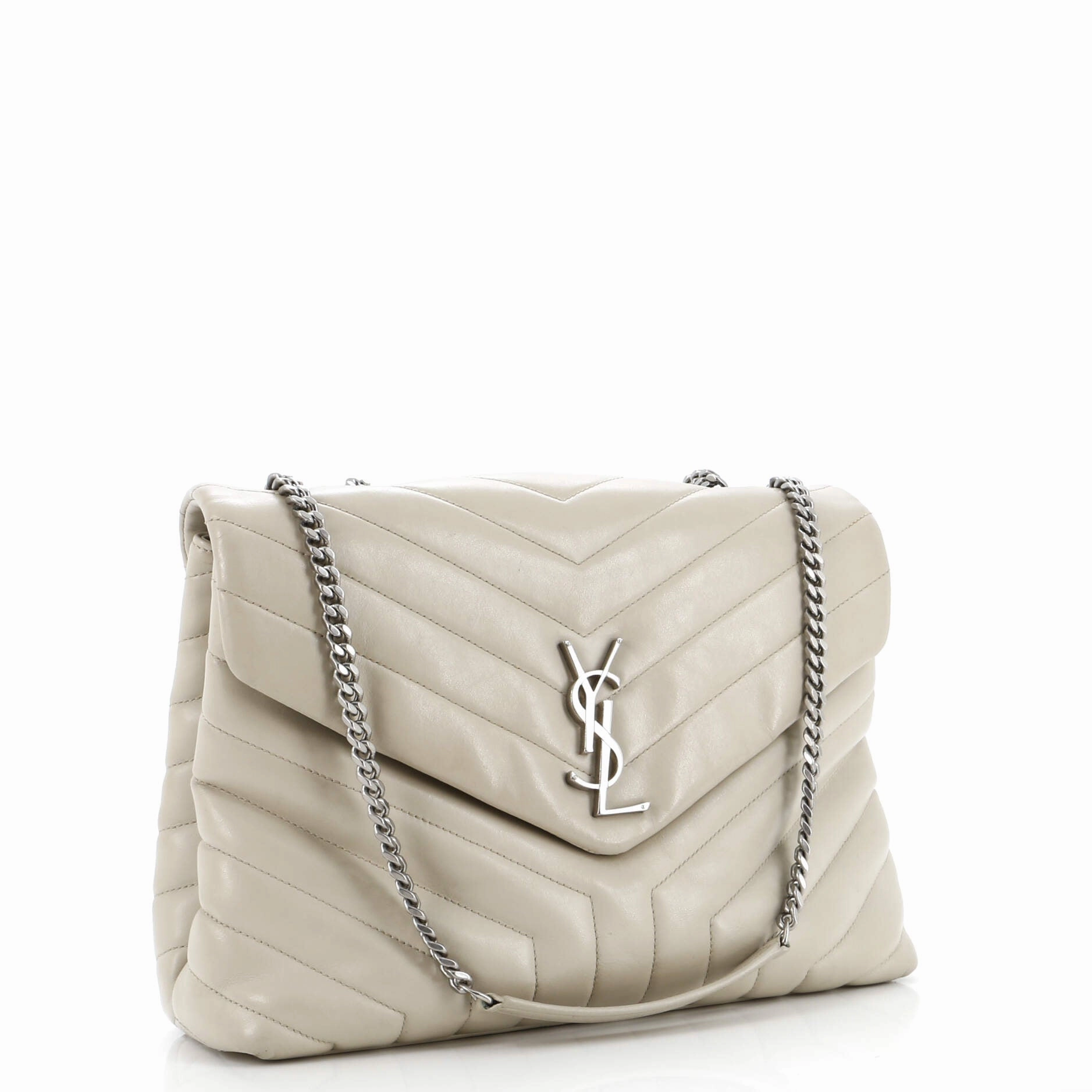 Loulou Shoulder Bag Matelasse Chevron Leather Medium