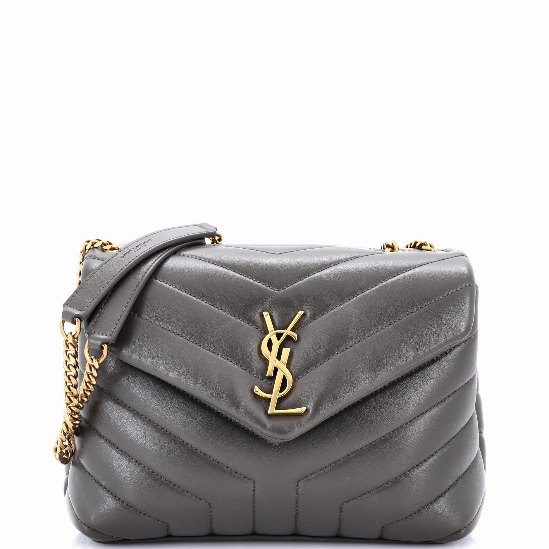 Loulou Shoulder Bag Matelasse Chevron Leather Small
