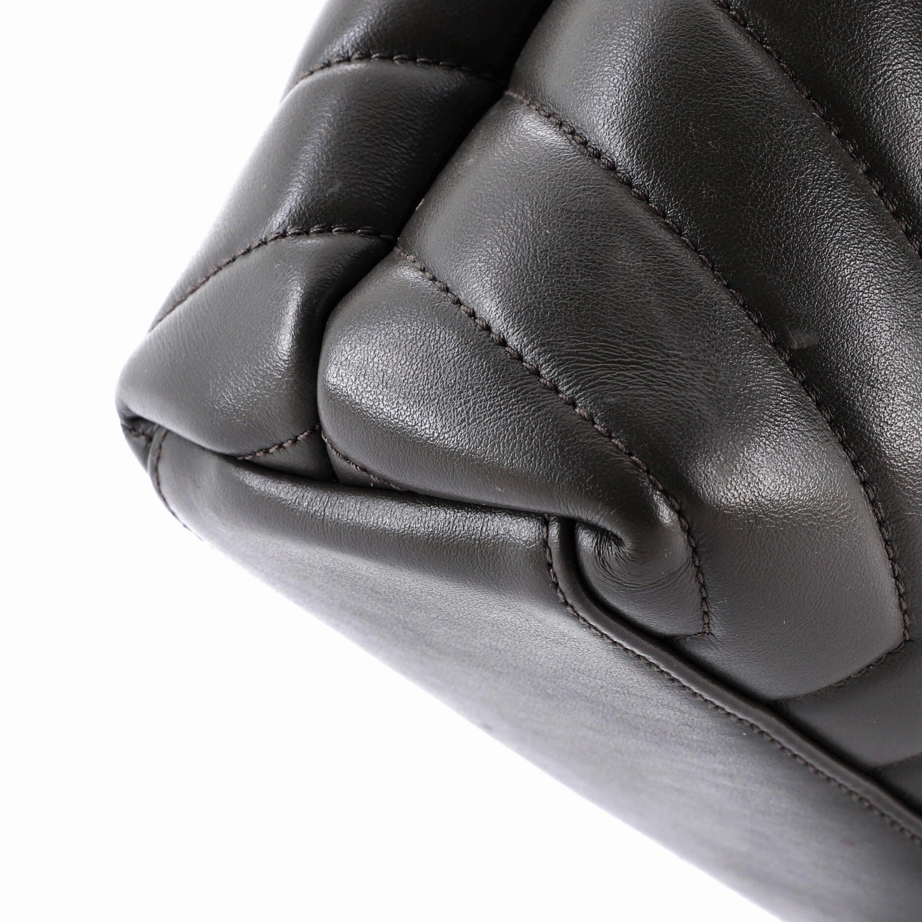 Loulou Shoulder Bag Matelasse Chevron Leather Small