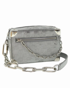 LV Trunk Silver Glitter Shoulder Bag