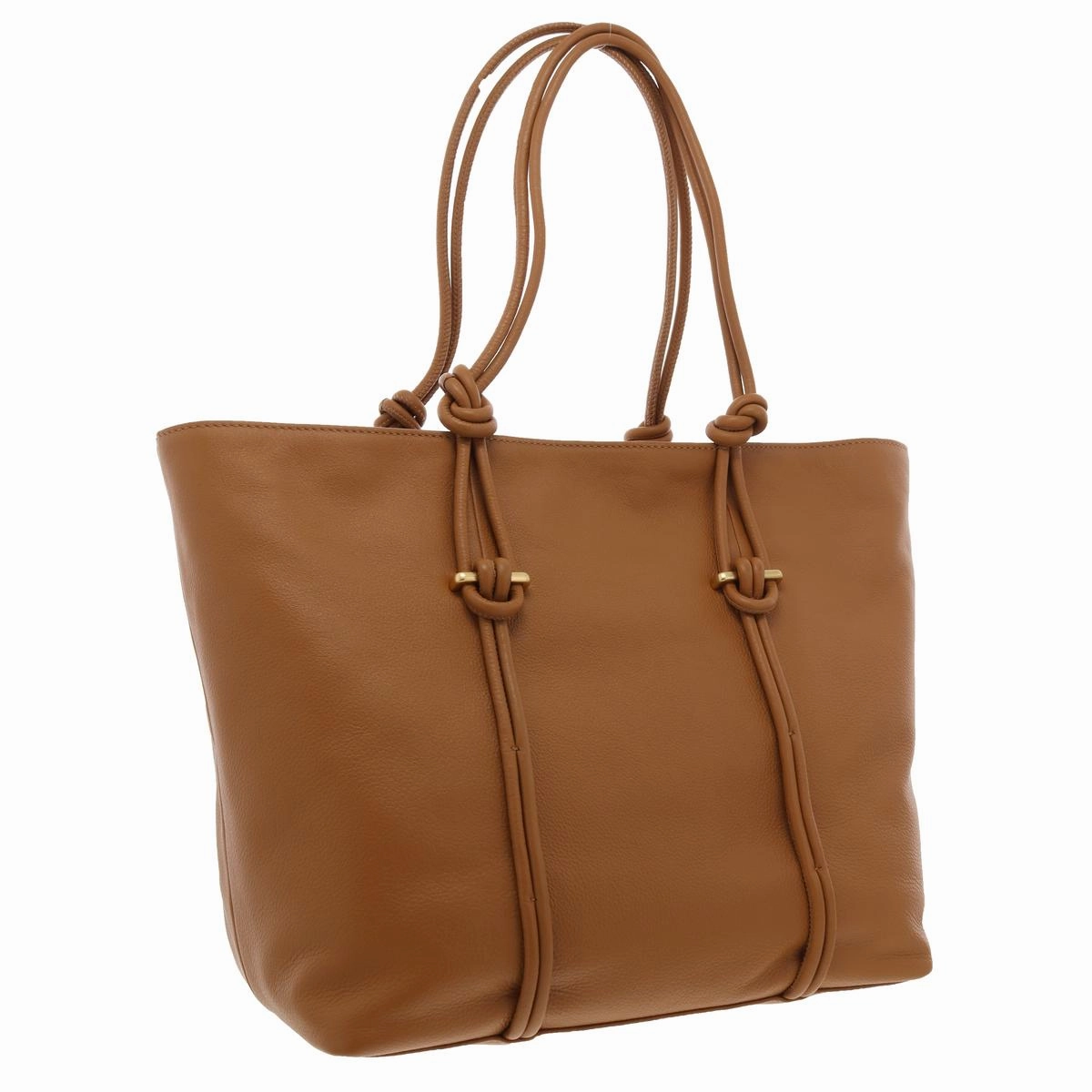 Lynne Womens Solid Leather Tote Handbag