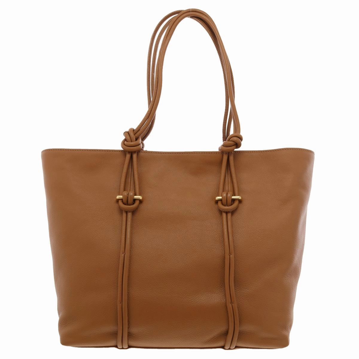 Lynne Womens Solid Leather Tote Handbag