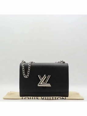M50282 Black Epi Leather Twist MM Chain Shoulder and Crossbag