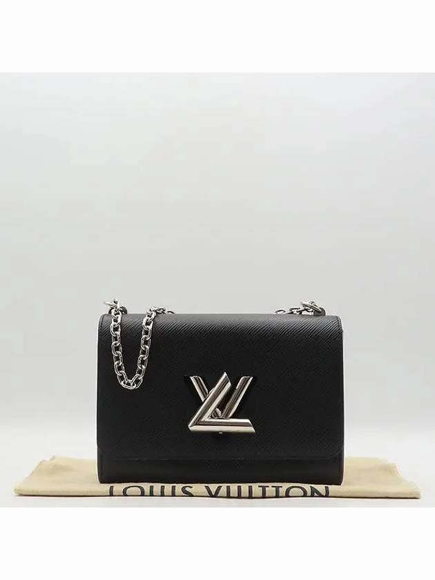 M50282 Black Epi Leather Twist MM Chain Shoulder and Crossbag