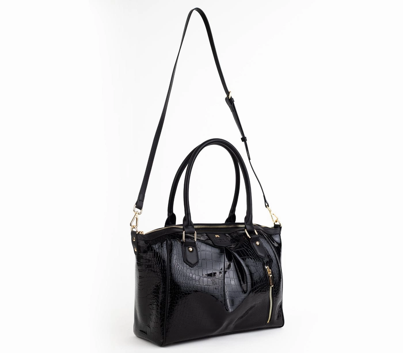 Madison Vegan Leather Handbag | Black