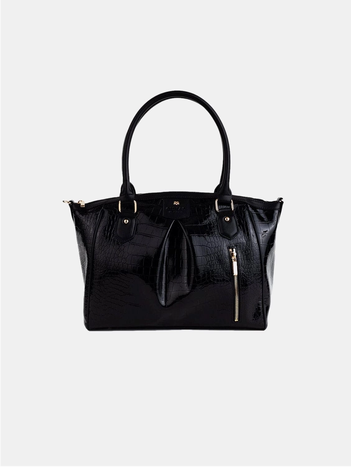 Madison Vegan Leather Handbag | Black