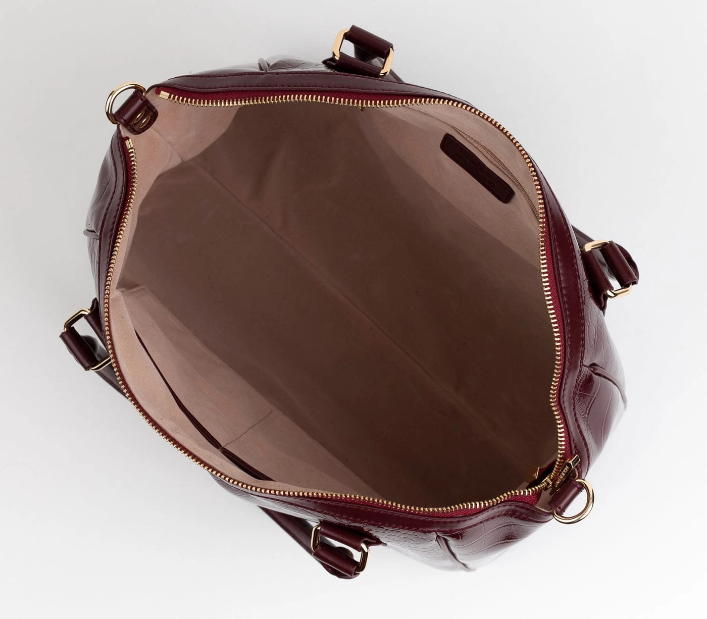 Madison Vegan Leather Handbag | Burgundy