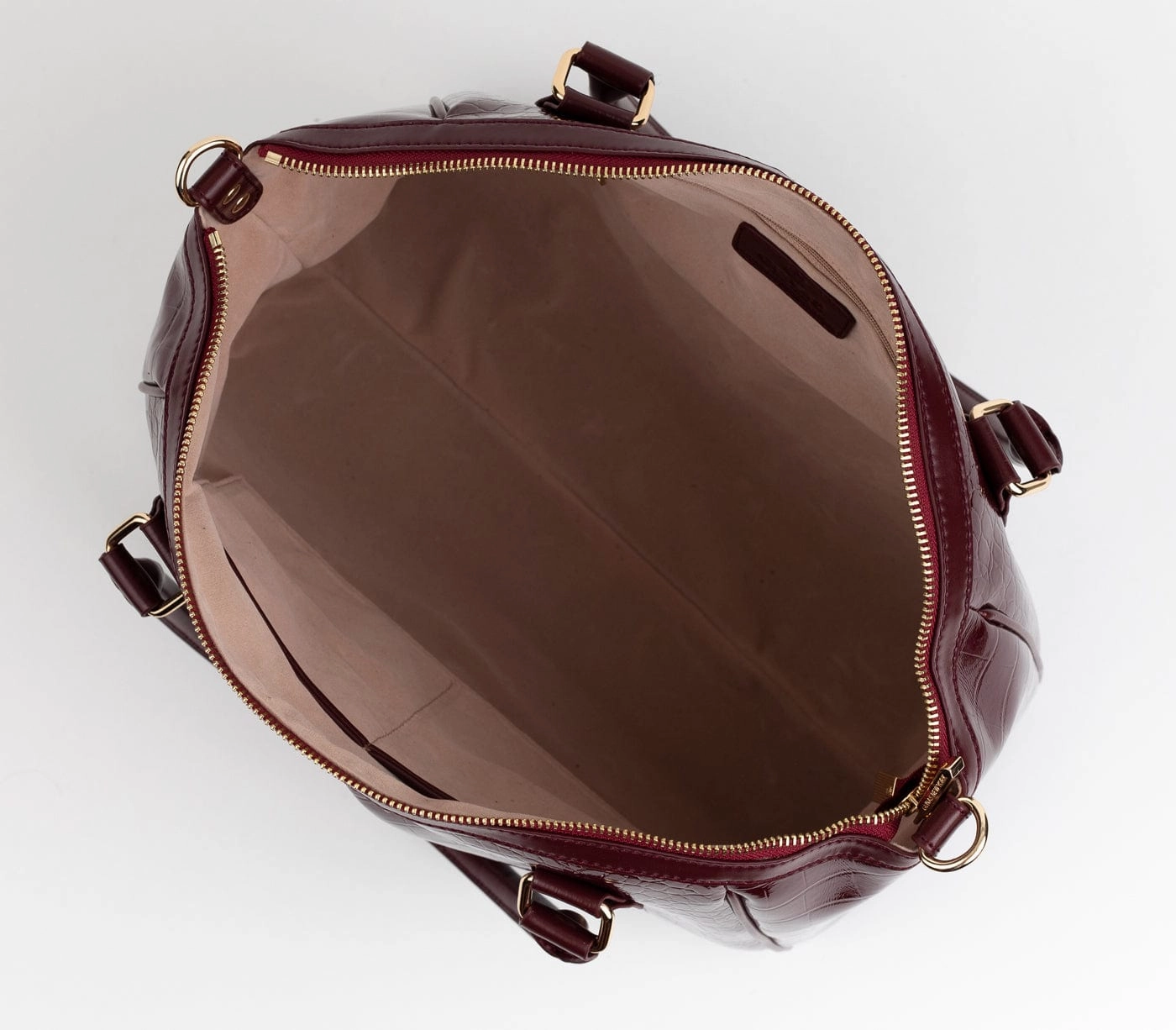 Madison Vegan Leather Handbag | Burgundy