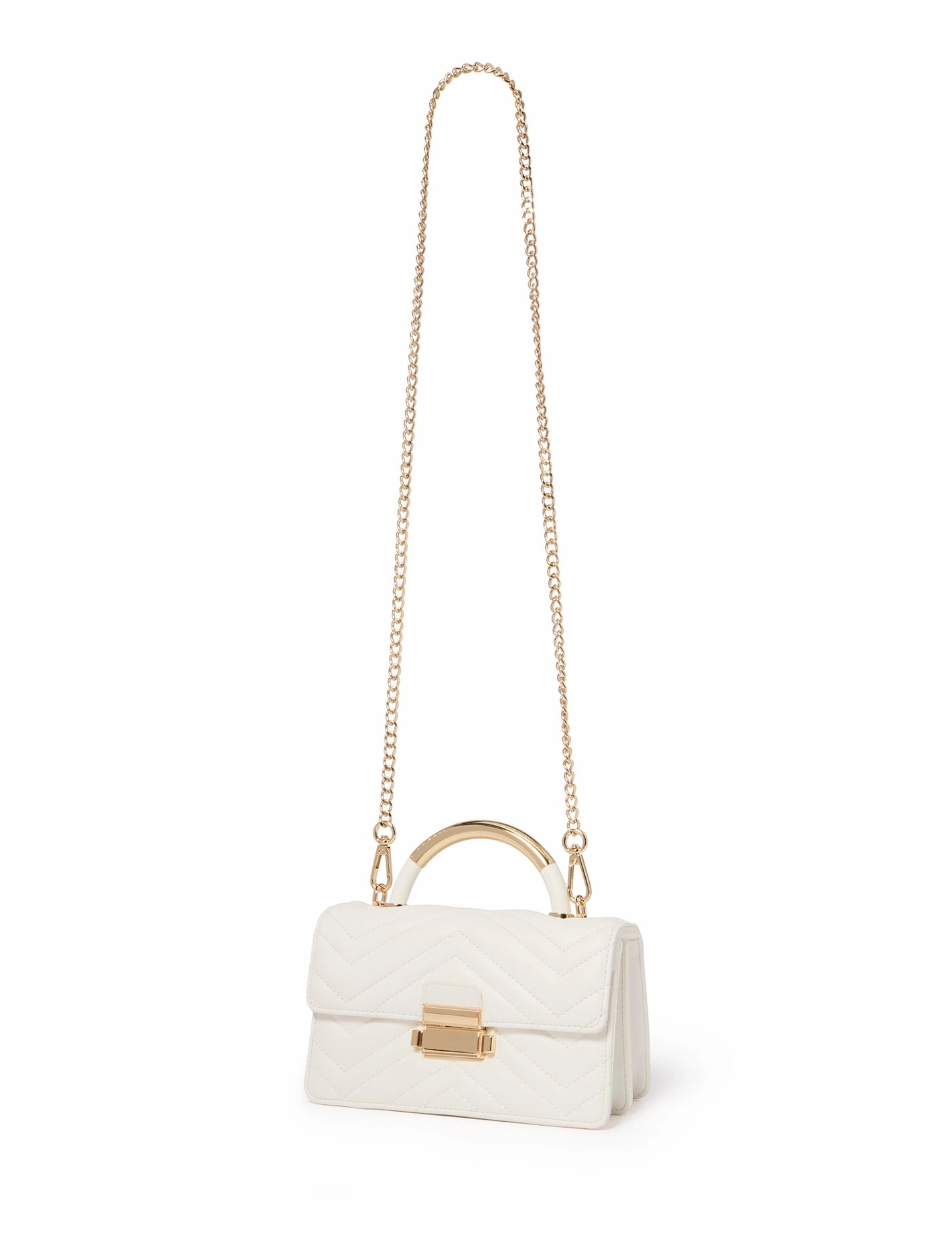 Mandy Metal Top Handle Bag