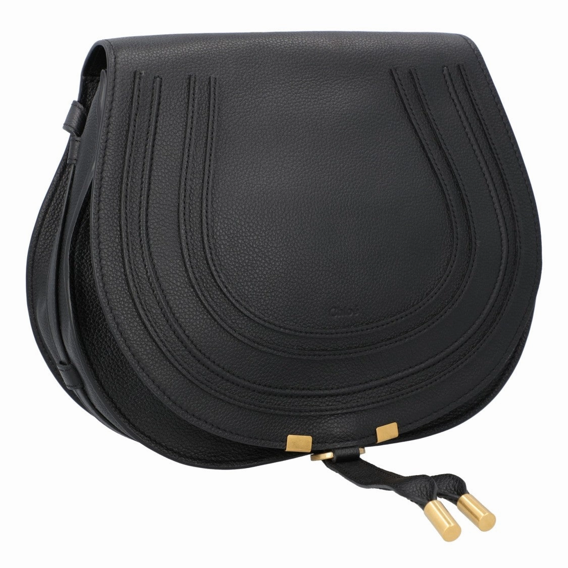 Marcie Medium Saddle Bag Black